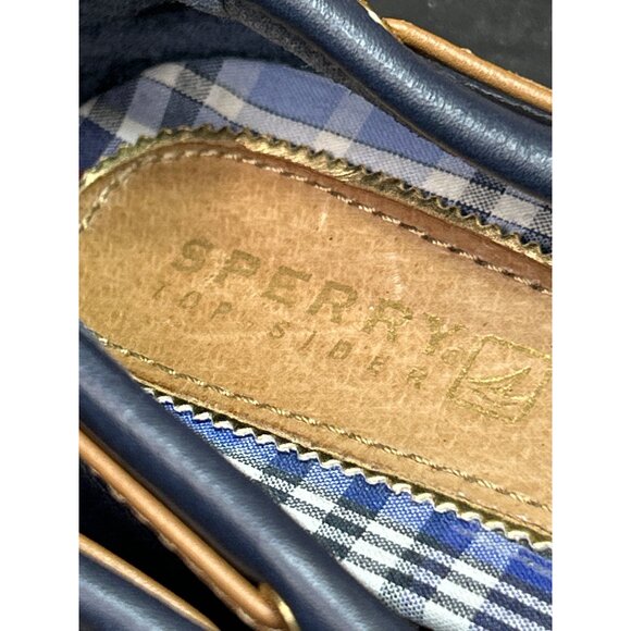 Sperry Womens Blue Leather Tassel Loafers Size 6 - Picture 3 of 8
